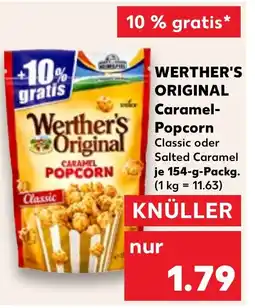Kaufland Werther's original caramel- popcorn tilbud
