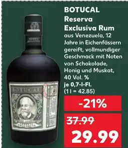 Kaufland BOTUCAL Reserva Exclusiva Rum tilbud