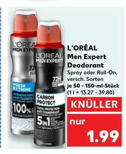Kaufland L'ORÉAL Men Expert Deodorant tilbud