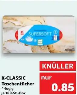 Kaufland K-CLASSIC Taschentücher tilbud