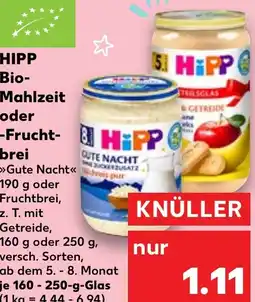 Kaufland HIPP Bio- Mahlzeit oder Fruchtbrei, tilbud