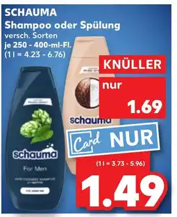 Kaufland SCHAUMA Shampoo oder Spülung tilbud