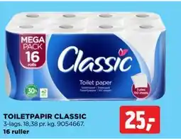 jem & fix TOILETPAPIR CLASSIC, DKK 25 tilbud