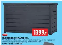 jem & fix HYNDEBOKS ONTARIO XXL, DKK 1399 tilbud