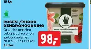 jem & fix ROSEN-/RHODODENDRONGØDNING, DKK 98 tilbud