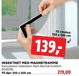 jem & fix INSEKTNET MED MAGNETRAMME tilbud