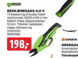 jem & fix BESKÆRESAKS 4,0 V, DKK 198 tilbud