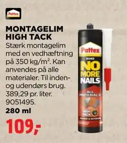 jem & fix MONTAGELIM HIGH TACK, DKK 109 tilbud