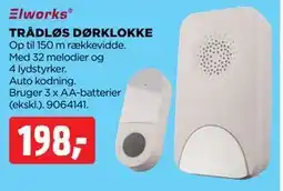 jem & fix TRÅDLØS DØRKLOKKE, DKK 198 tilbud