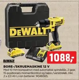 jem & fix BORE-/SKRUEMASKINE 12 V, DKK 1088 tilbud