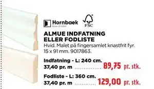 jem & fix ALMUE INDFATNING ELLER FODLISTE tilbud