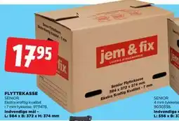 jem & fix FLYTTEKASSE, DKK 17.95 tilbud