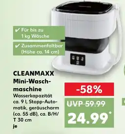 Kaufland CLEANMAXX Mini-Wasch- maschine tilbud