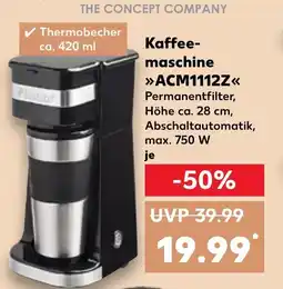 Kaufland Kaffee- maschine >>ACM1112Z<< tilbud