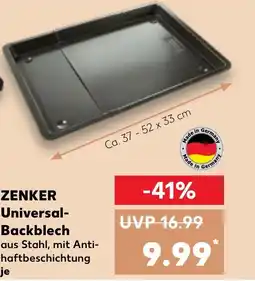 Kaufland ZENKER Universal Backblech a tilbud