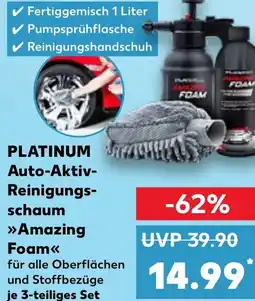 Kaufland PLATINUM Auto-Aktiv- Reinigungs- schaum »Amazing tilbud