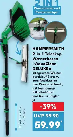 Kaufland HAMMERSMITH 2-in-1-Teleskop- Wasserbesen »AquaClean Deluxe tilbud