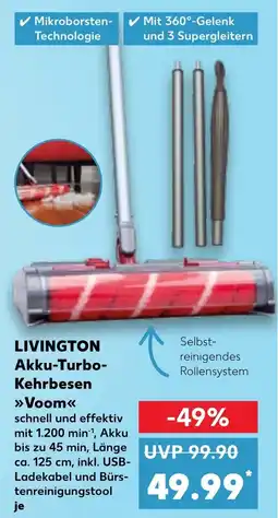 Kaufland LIVINGTON Akku-Turbo- Kehrbesen tilbud