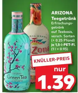 Kaufland ARIZONA Teegetränk Erfrischungs- tilbud