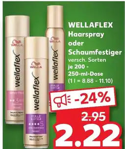 Kaufland DE Wellaflex haarspray oder Schaumfestiger tilbud