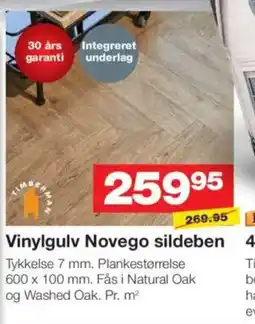 Bauhaus Vinylgulv Novego sildeben T tilbud