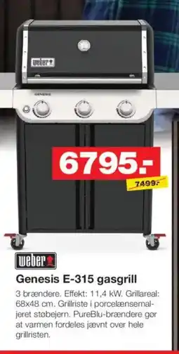 Bauhaus Genesis E-315 gasgrill tilbud