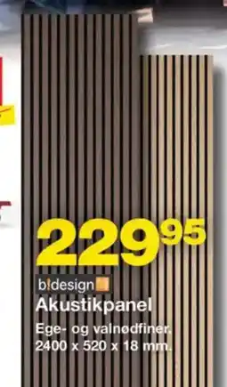 Bauhaus Akustikpanel tilbud
