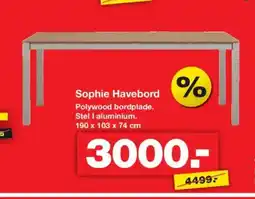 Bauhaus Sophie Havebord tilbud
