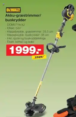 Bauhaus DEWALT Akku-græstrimmer/ buskrydder tilbud