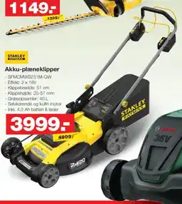 Bauhaus STANLEY Akku-hækkeklipper tilbud