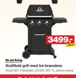 Bauhaus Broil King Kraftfuld grill med tre brændere tilbud