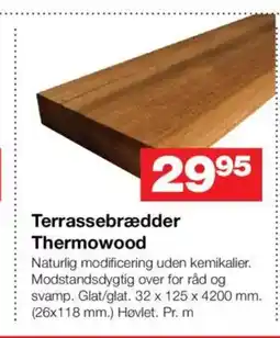 Bauhaus Terrassebrædder Thermowood tilbud