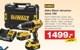 Bauhaus Akku Bore/-skruema- skine 18V DEWALT tilbud