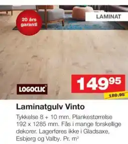 Bauhaus Laminatgulv Vinto tilbud