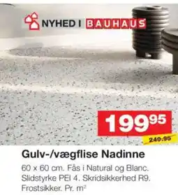 Bauhaus Gulv-/vægflise Nadinne tilbud