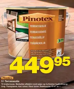 Bauhaus Pinotex Terrasseolie tilbud