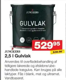 Bauhaus JUNCKERS 2,5 | Gulvlak tilbud