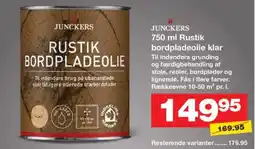 Bauhaus JUNCKERS Rustik bordpladeolie klar tilbud