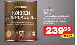 Bauhaus JUNCKERS Køkken bordpladeolie Velegnet til brug på både ubehandlede og afslebne bordplader. tilbud