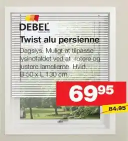 Bauhaus DEBEL Twist alu persienne tilbud