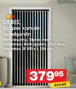 Bauhaus DEBEL Eclipse komplet lamelgardin tilbud