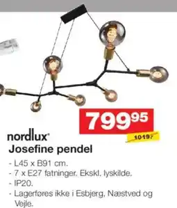 Bauhaus Nordlux josefine pendel tilbud