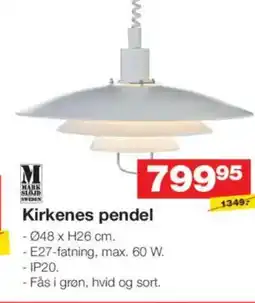 Bauhaus Kirkenes pendel tilbud