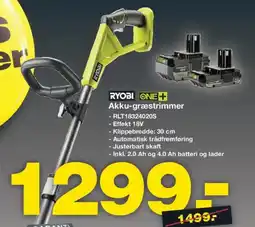 Bauhaus RYOBI ONE+ Akku-græstrimmer tilbud