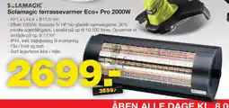 Bauhaus S-LAMAGIC Solamagic terrassevarmer Eco+ Pro 2000W tilbud