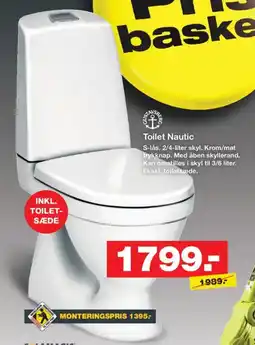 Bauhaus Toilet Nautic tilbud