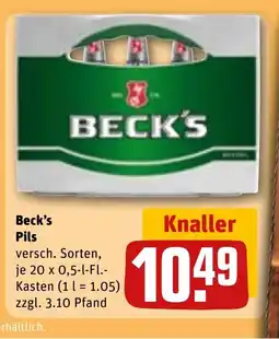 REWE DE Beck's Pils tilbud