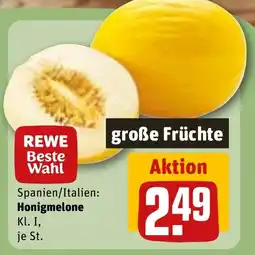 REWE DE Spanien/Italien: Honigmelone Kl. I, tilbud