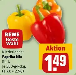 REWE DE Niederlande: Paprika Mix tilbud