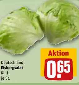 REWE DE Deutschland: Eisbergsalat Kl. I, je St. tilbud